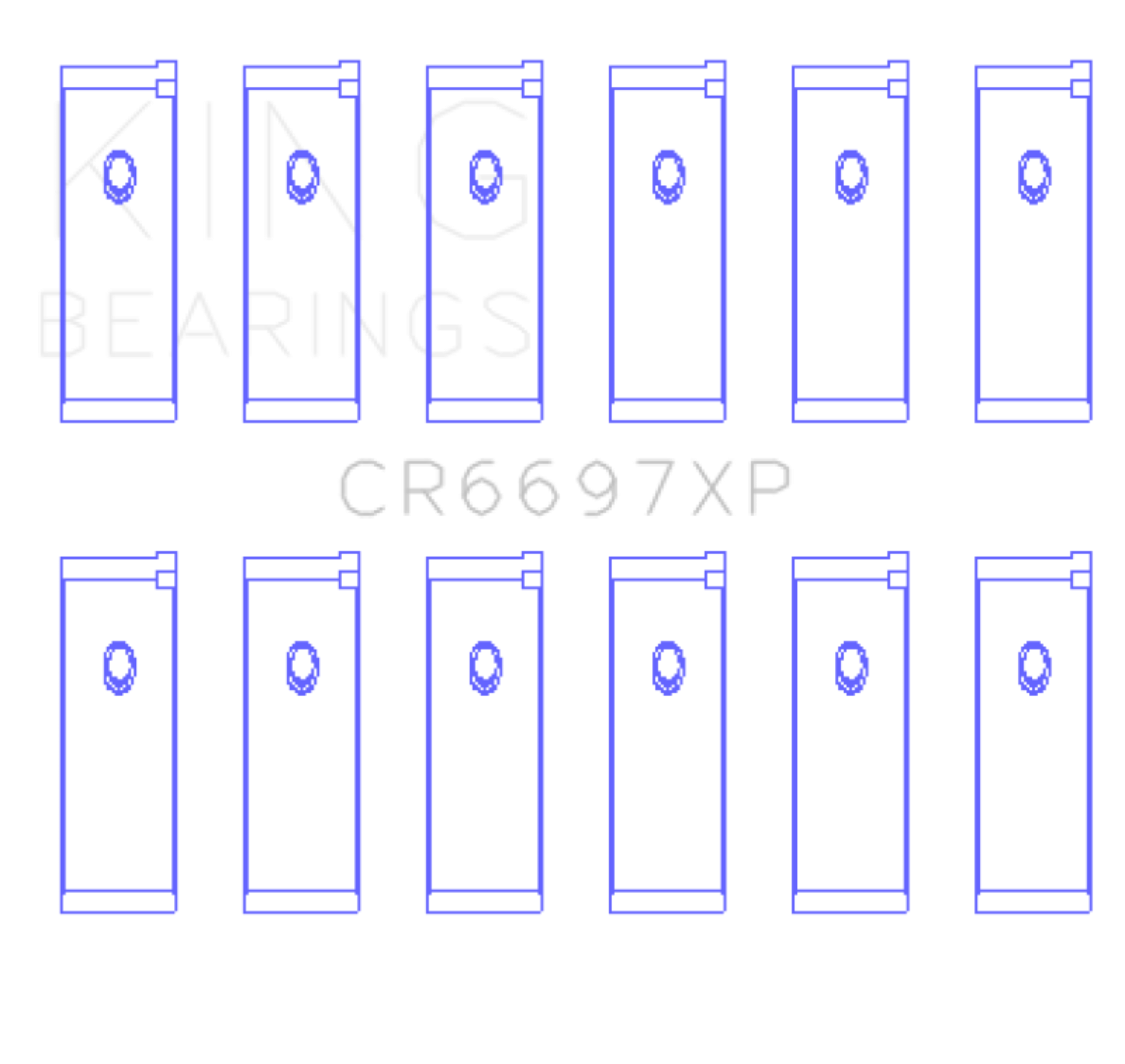 Picture of King Engine Bearings KING Performance Rod Bearings - CR6697XP.026
