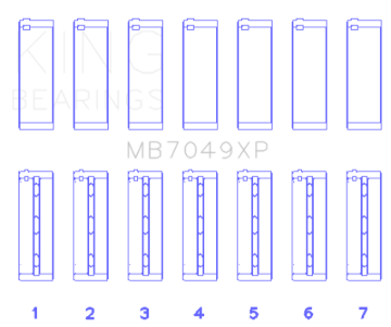 Picture of King Engine Bearings KING Performance Main Bearings - MB7049XP.026