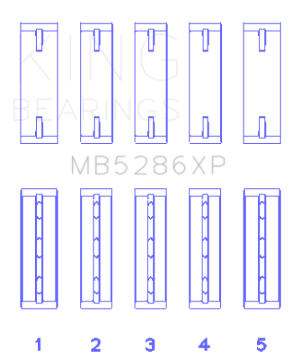 Picture of King Engine Bearings KING Performance Main Bearings - MB5286XP.026