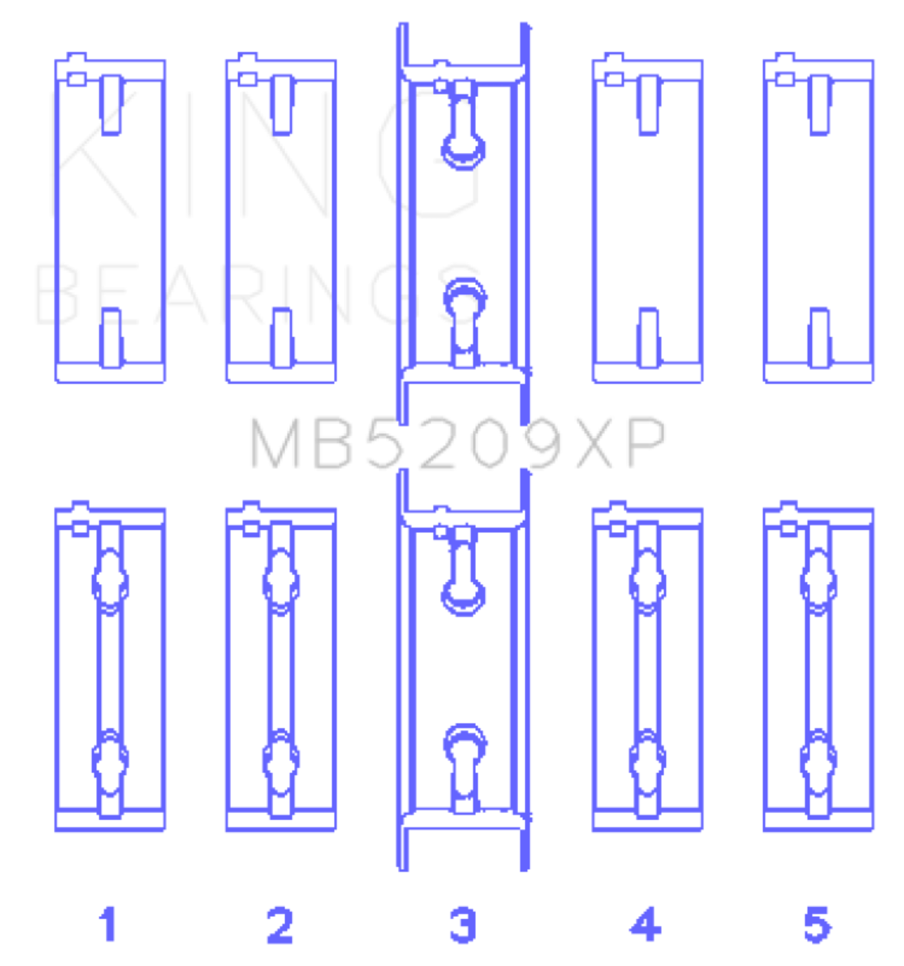Picture of King Engine Bearings KING Performance Main Bearings - MB5209XP.026