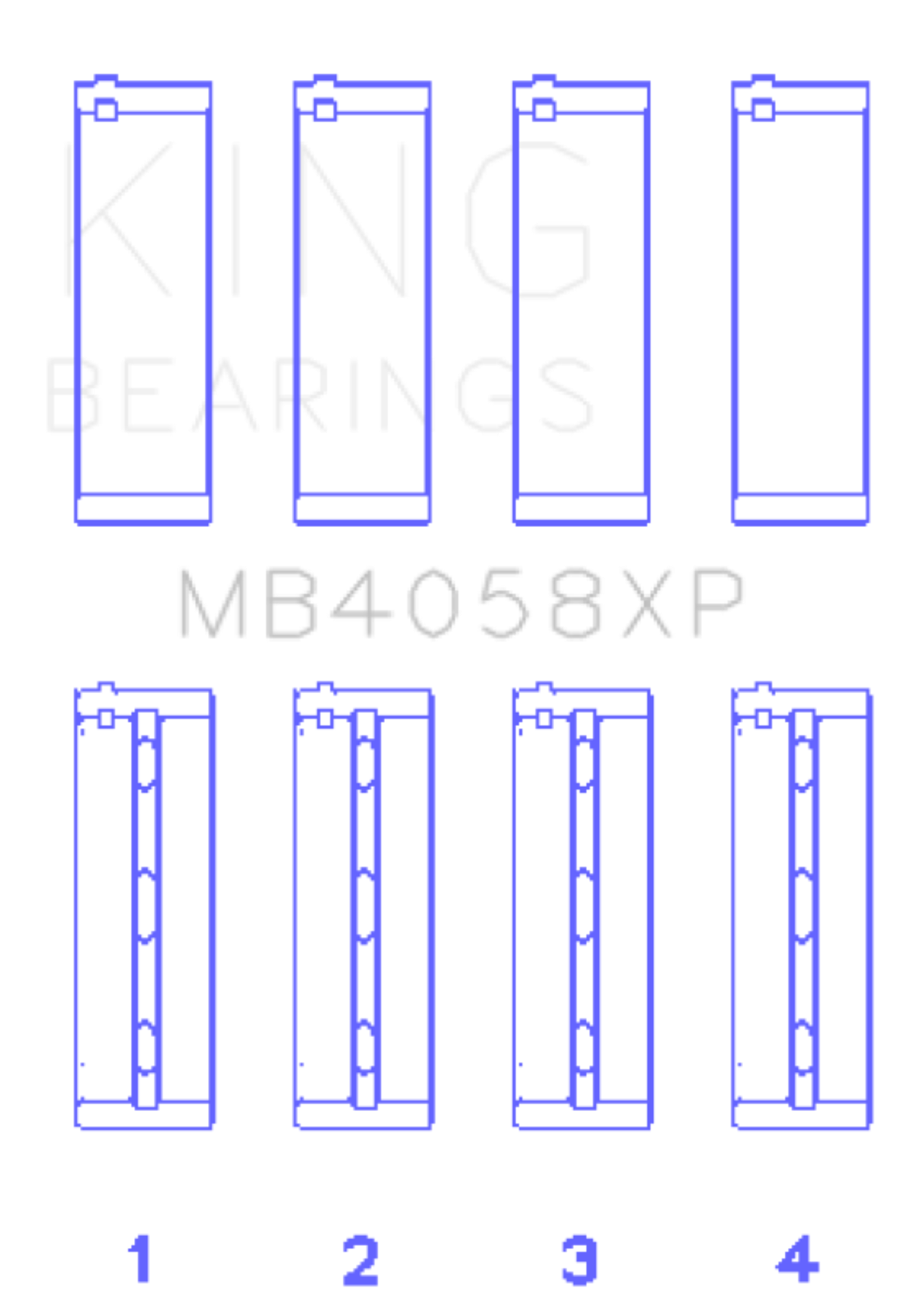 Picture of King Engine Bearings KING Performance Main Bearings - MB4058XP.026