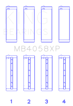 Picture of King Engine Bearings KING Performance Main Bearings - MB4058XP.026