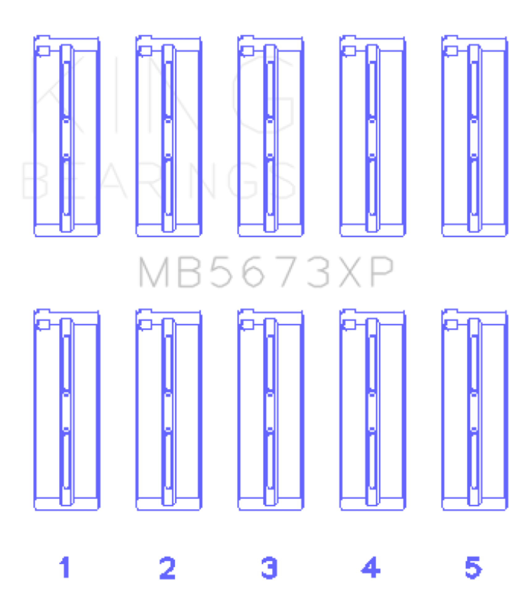 Picture of King Engine Bearings KING Performance Main Bearings - MB5673XP.026