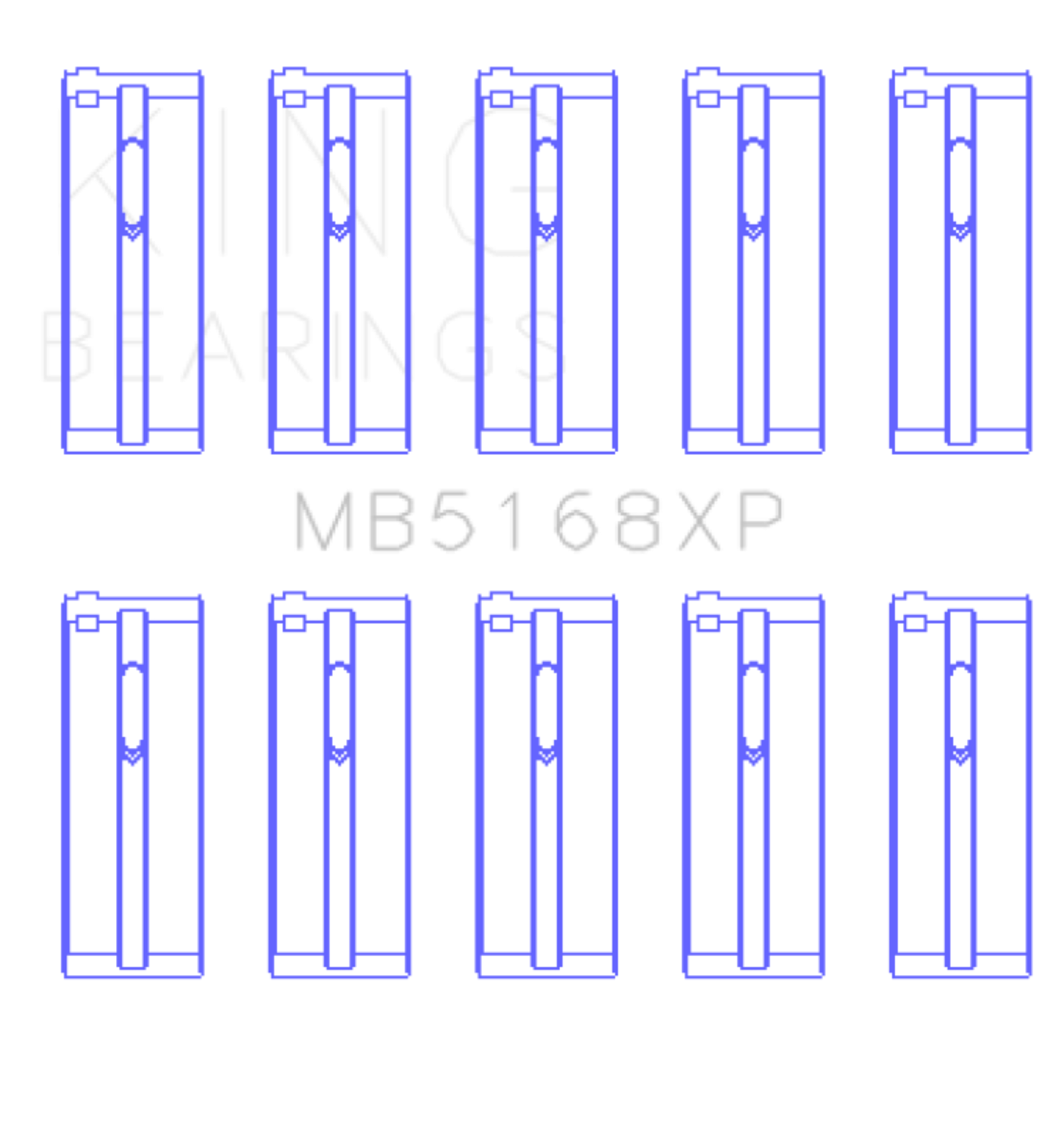 Picture of King Engine Bearings KING Main Bearings - MB5168XP.026