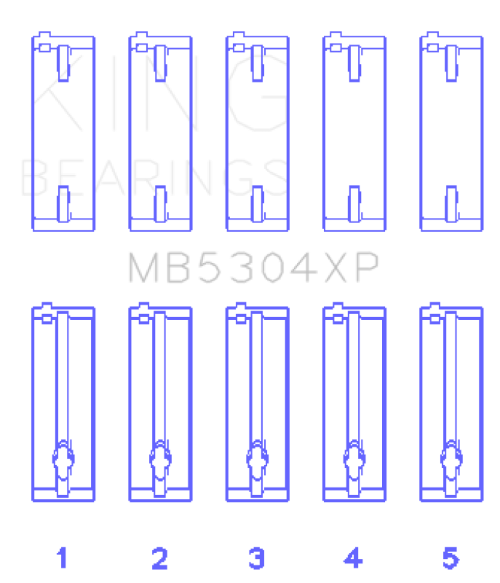 Picture of King Engine Bearings KING Main Bearings - MB5304XP.026