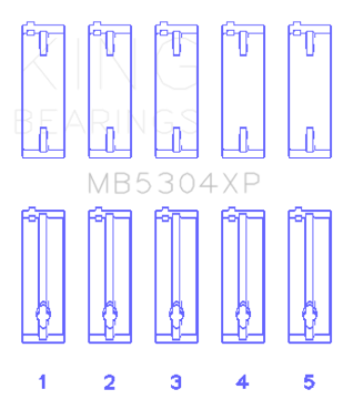 Picture of King Engine Bearings KING Main Bearings - MB5304XP.026
