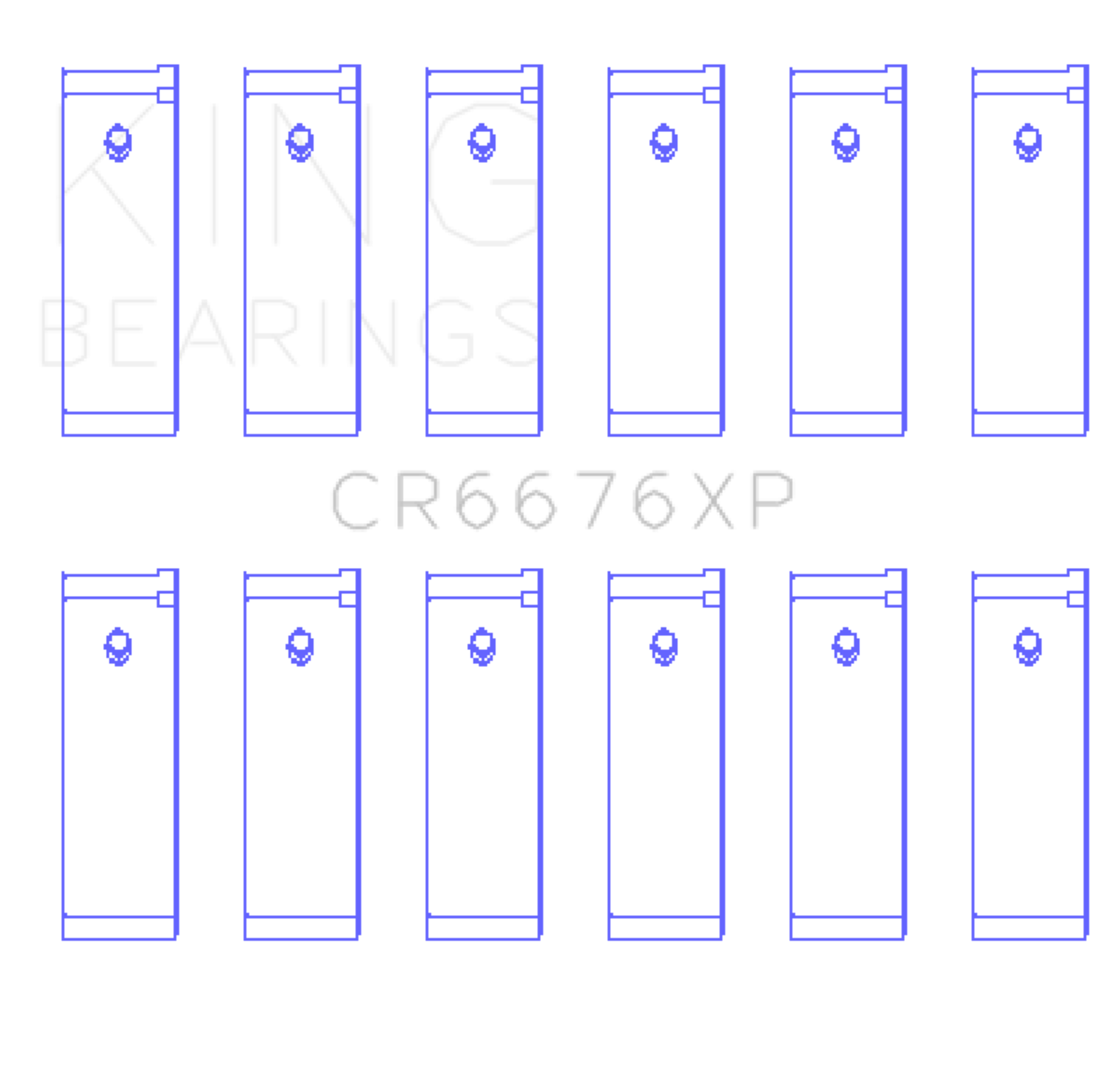 Picture of King Engine Bearings KING Performance Rod Bearings - CR6676XP.026