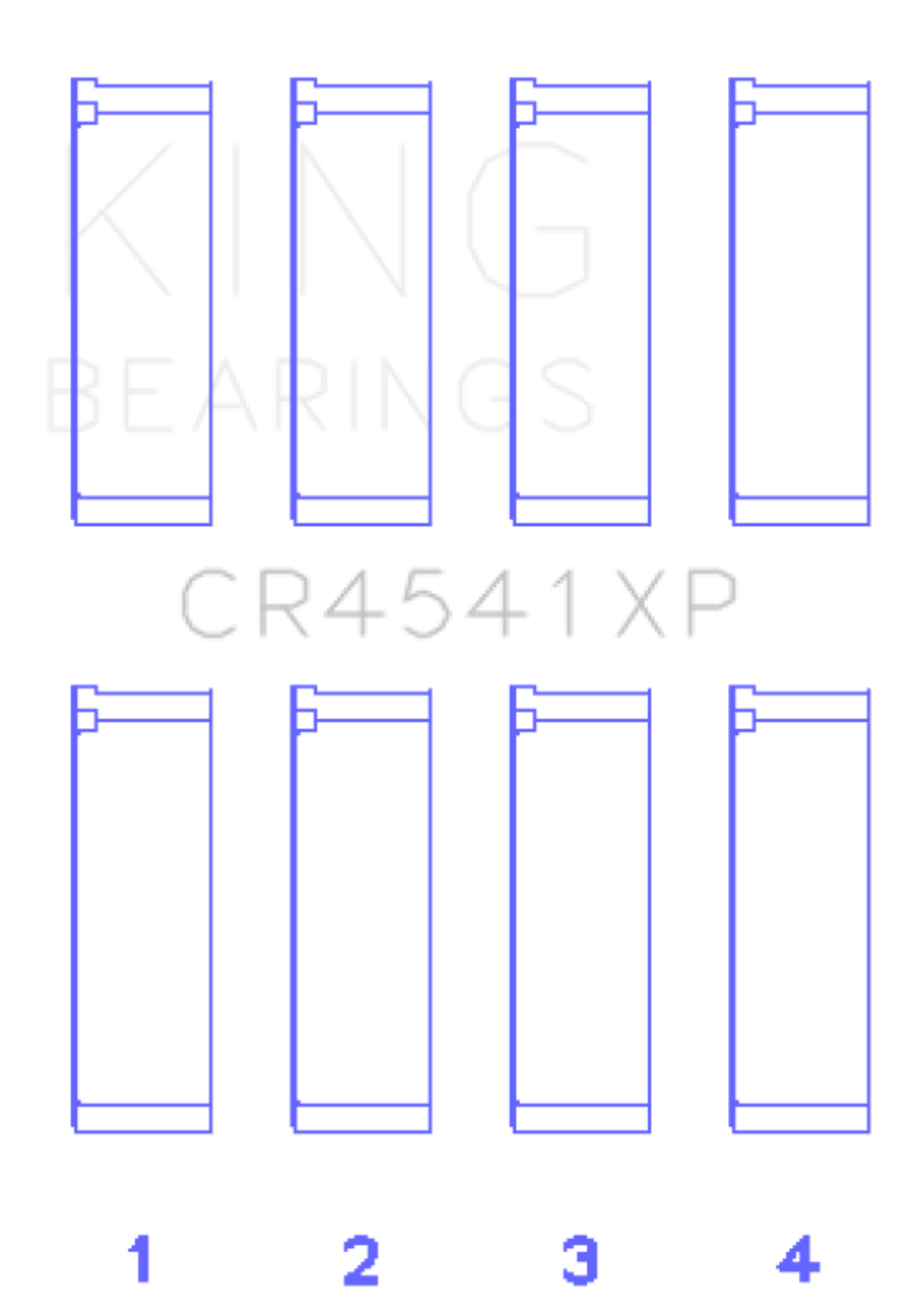 Picture of King Engine Bearings KING Performance Rod Bearings - CR4541XP.026