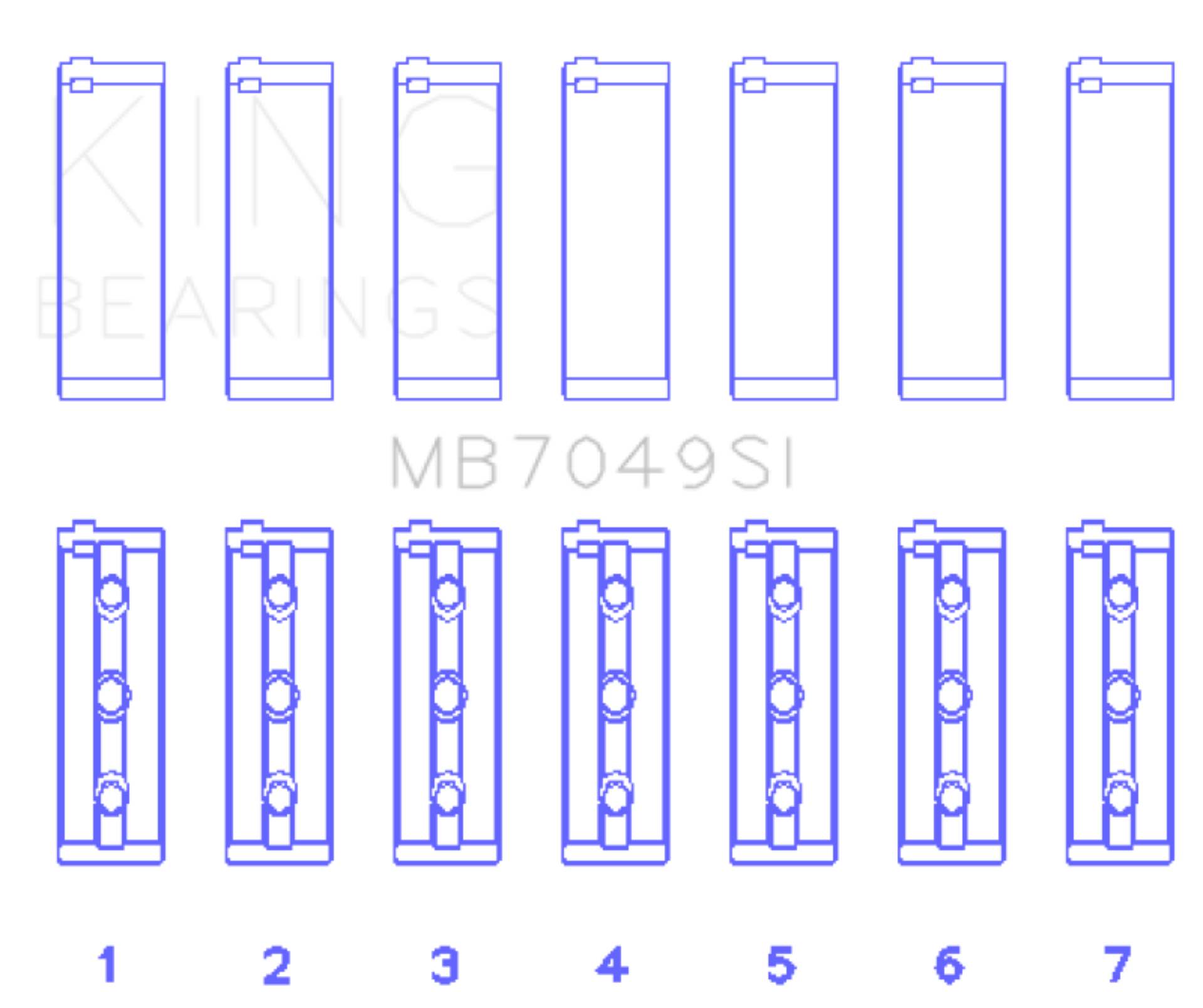 Picture of King Engine Bearings KING Main Bearings - MB7049SI