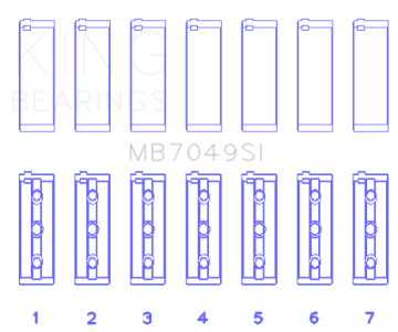 Picture of King Engine Bearings KING Main Bearings - MB7049SI