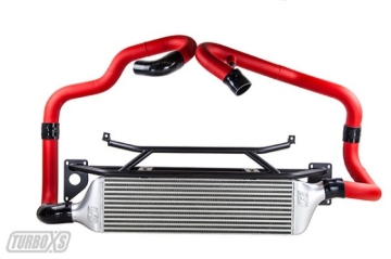 Picture of Turbo XS TXS Front Mount Intercoolers Intercooler Kits - STI15-FMIC-RED