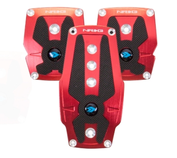 Picture of NRG Aluminum Sport Pedals Pedal Covers - PDL-200RD