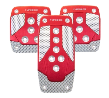 Picture of NRG Aluminum Sport Pedals Pedal Covers - PDL-400RD