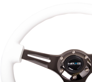 Picture of NRG Steering Wheels-Classic - ST-015BK-WT