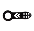 Picture of NRG Tow Hooks Front - TOW-100BK