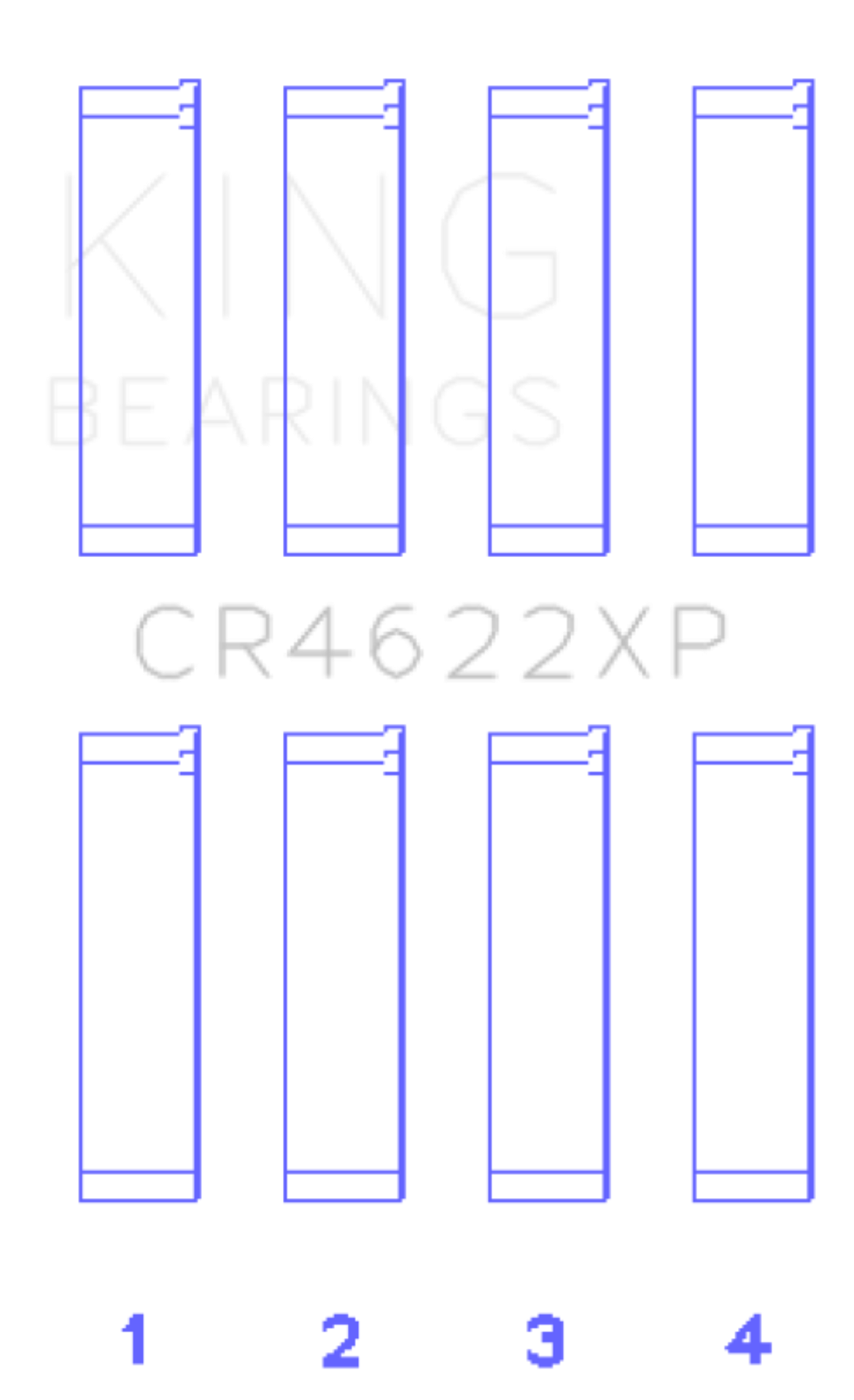 Picture of King Engine Bearings KING Connecting Rod Bearings - CR4622XP0.25