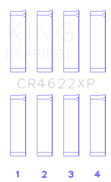 Picture of King Engine Bearings KING Connecting Rod Bearings - CR4622XP0.25