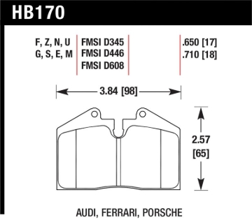 Picture of Hawk Performance HAWK DTC-60 Brake Pad Sets - HB170G.650