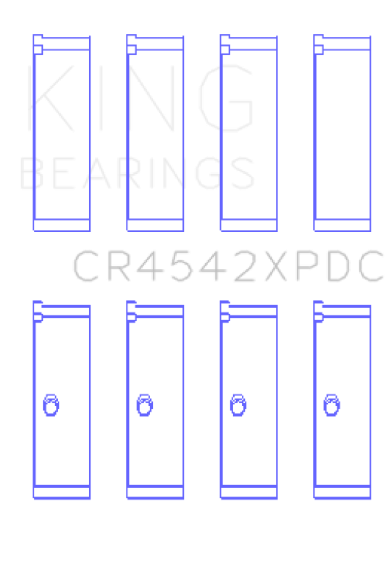 Picture of King Engine Bearings KING Performance Rod Bearings - CR4542XPDC