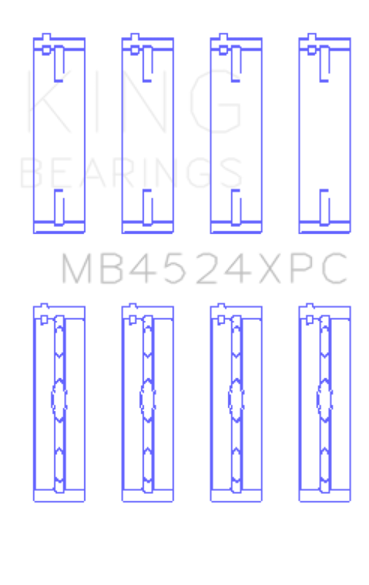 Picture of King Engine Bearings KING Performance Main Bearings - MB4524XPC.026