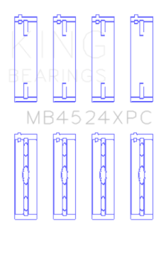 Picture of King Engine Bearings KING Performance Main Bearings - MB4524XPC