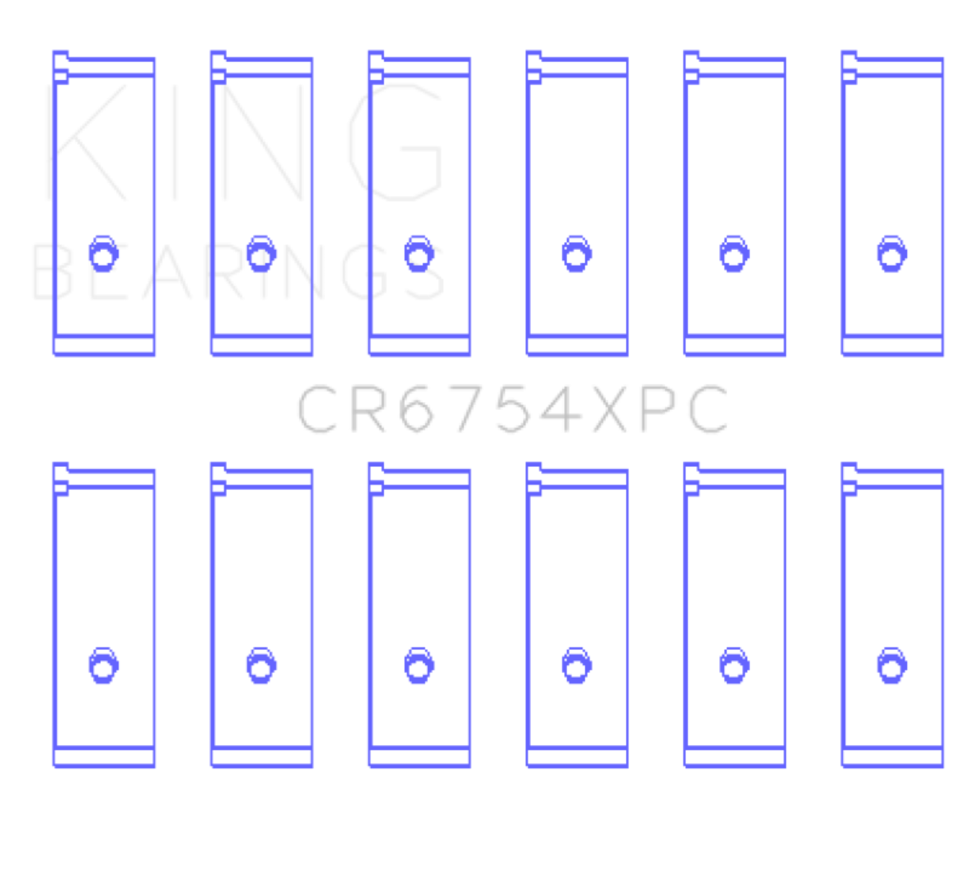 Picture of King Engine Bearings KING Performance Rod Bearings - CR6754XPC