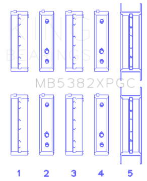 Picture of King Engine Bearings KING Performance Main Bearings - MB5382XPGC.026