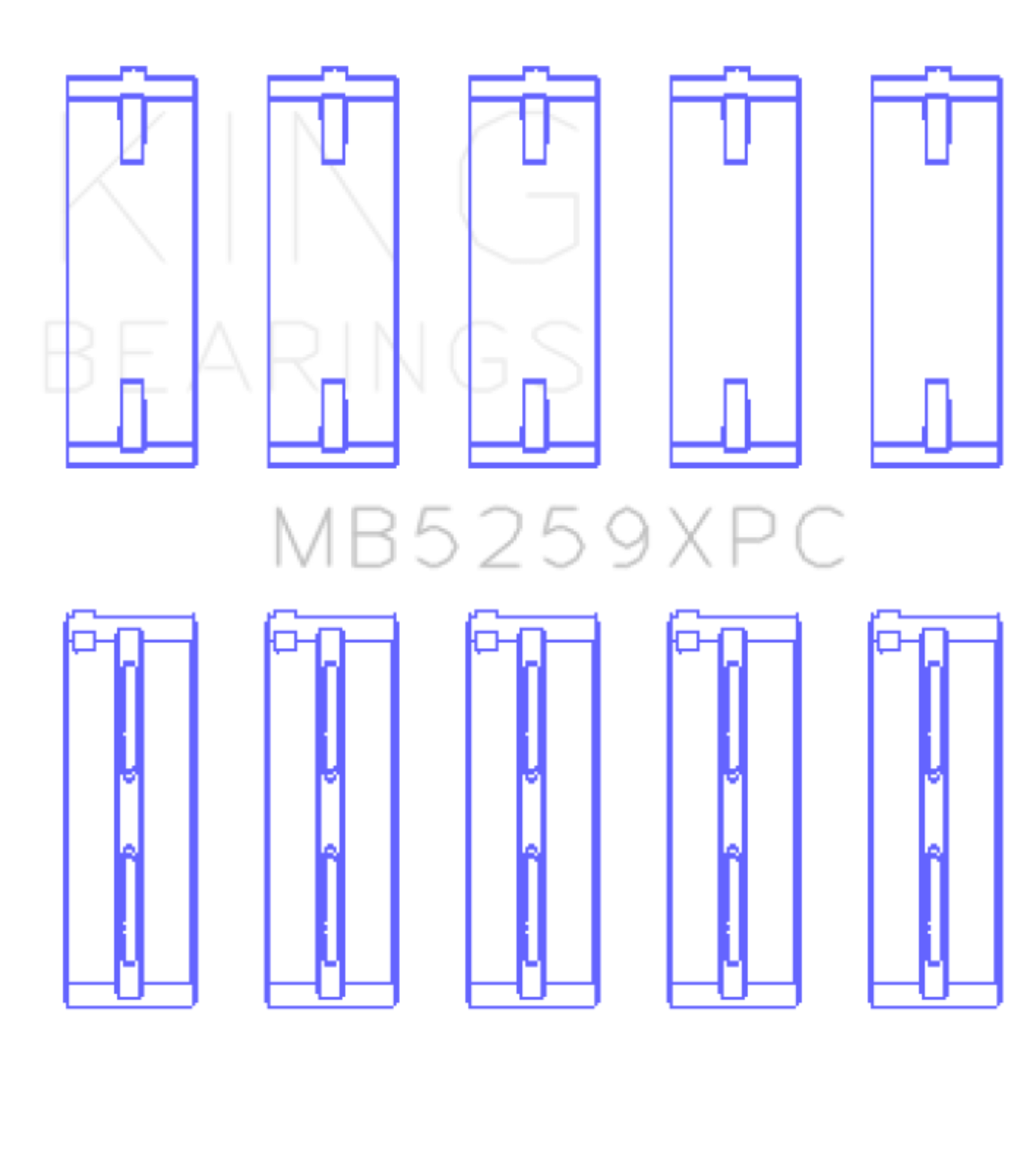 Picture of King Engine Bearings KING Performance Main Bearings - MB5259XPC