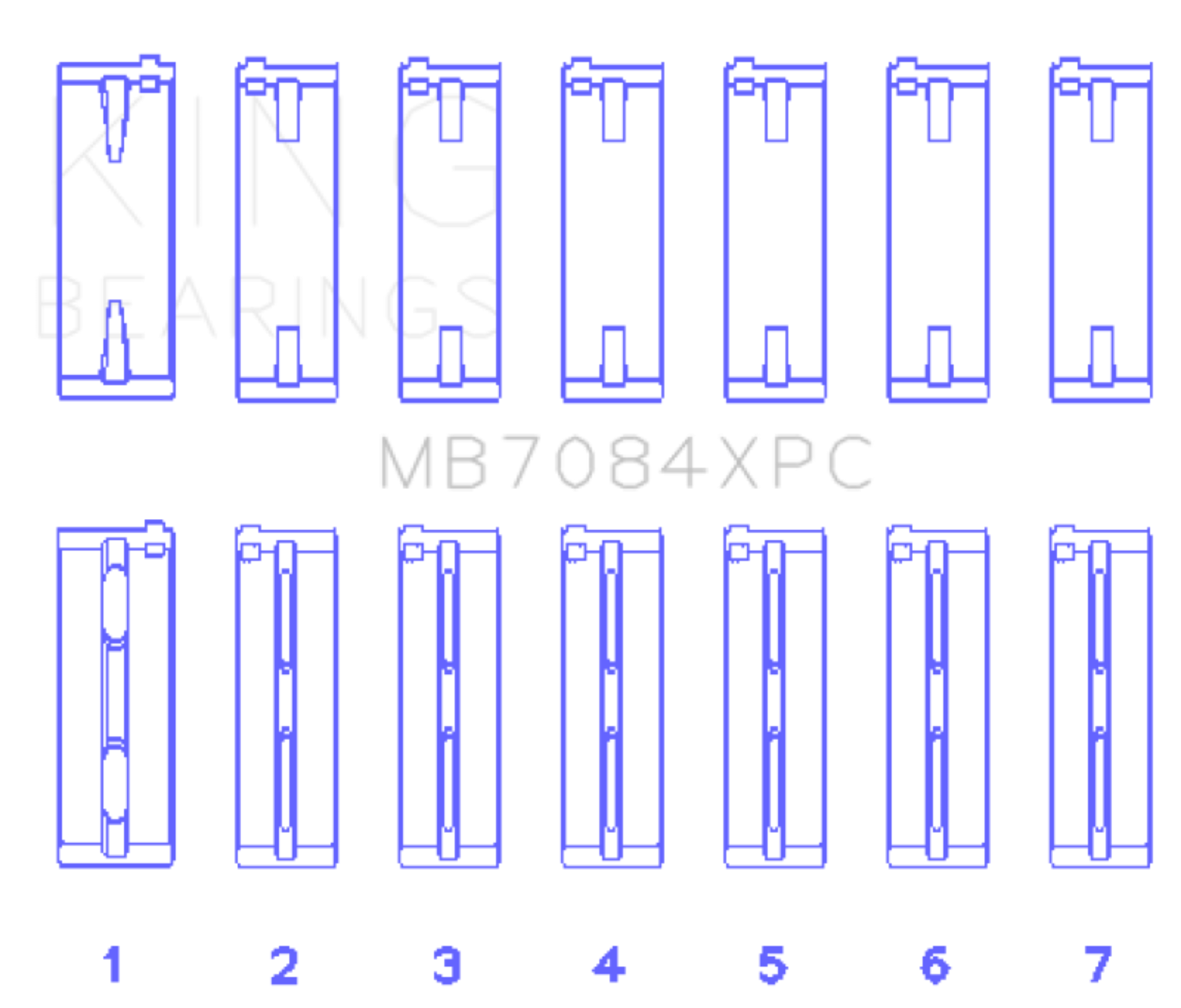 Picture of King Engine Bearings KING Performance Main Bearings - MB7084XPC.026