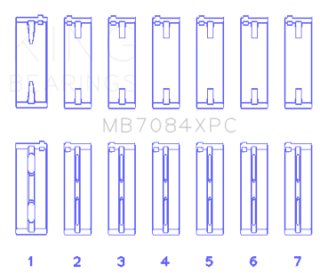 Picture of King Engine Bearings KING Performance Main Bearings - MB7084XPC