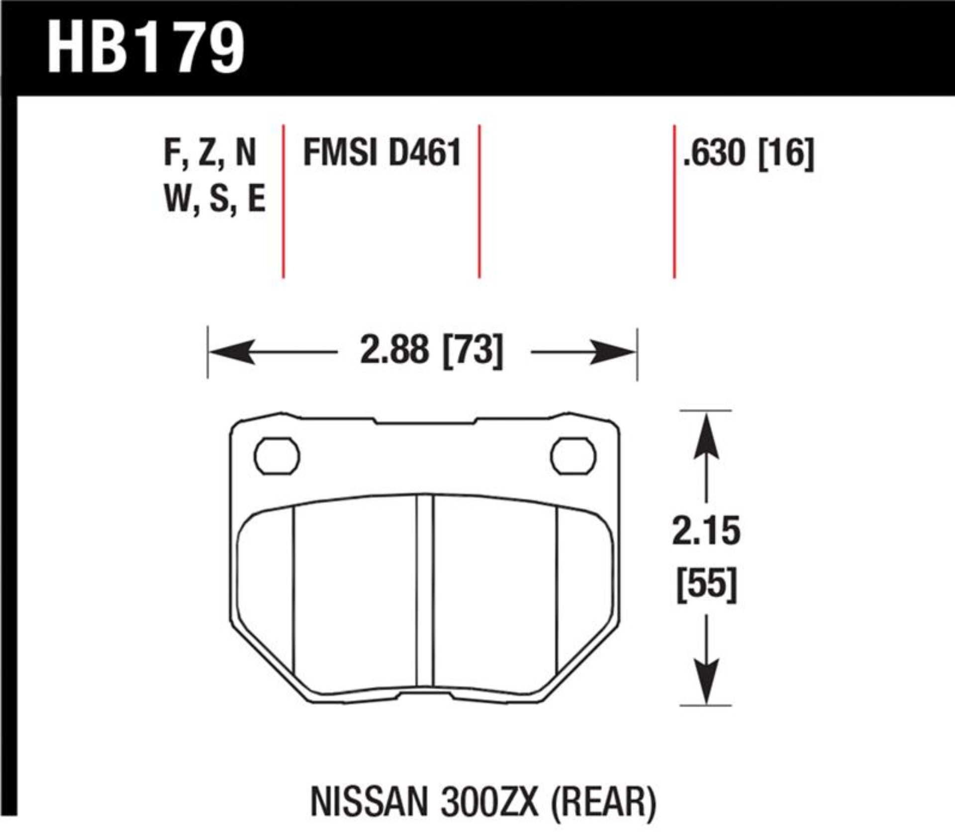 Picture of Hawk Performance HAWK DTC-30 Brake Pad Sets - HB179W.630