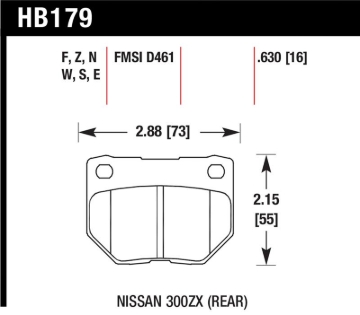 Picture of Hawk Performance HAWK DTC-30 Brake Pad Sets - HB179W.630