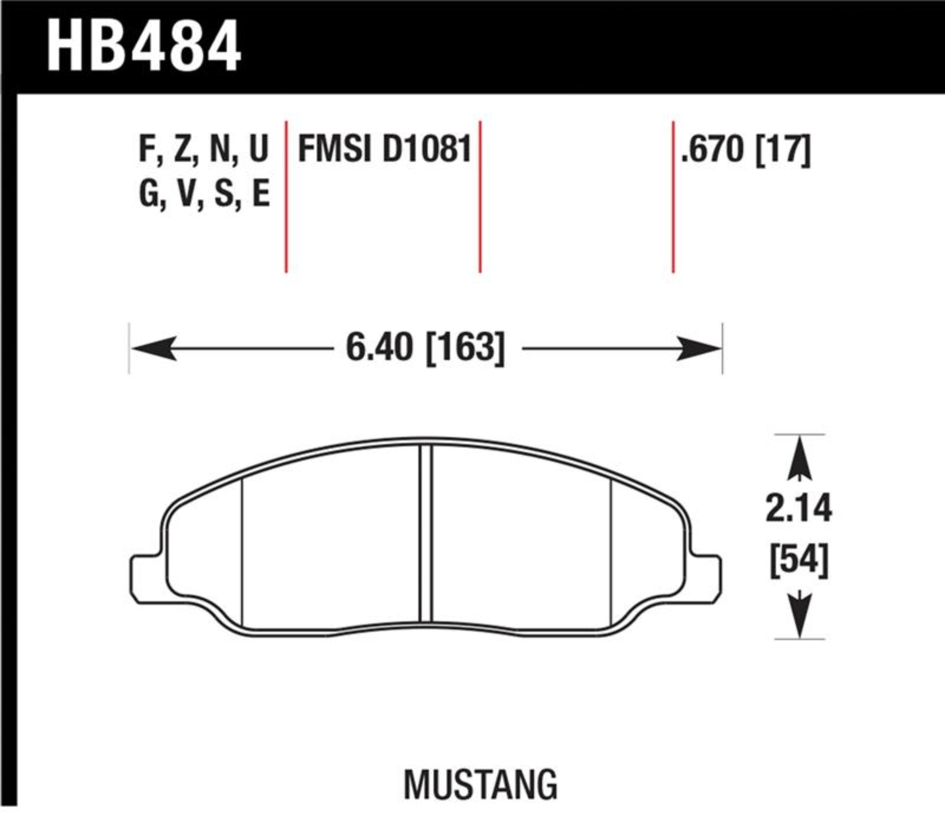 Picture of Hawk Performance HAWK Ceramic Brake Pad Sets - HB484Z.670