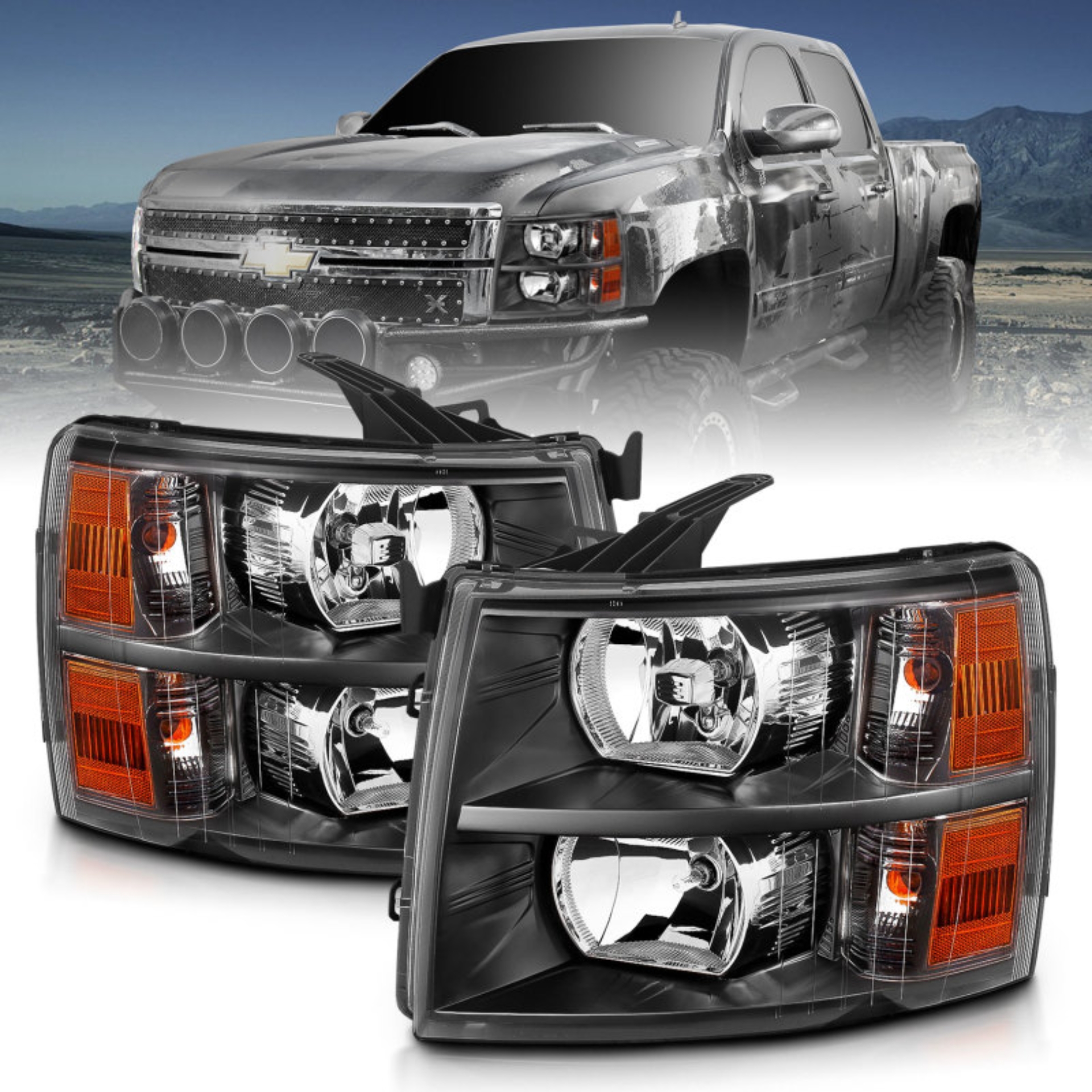 Picture of ANZO ANZ Crystal Headlights - 111393