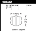 Picture of Hawk Performance HAWK Ceramic Brake Pad Sets - HB532Z.570