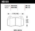 Picture of Hawk Performance HAWK HPS Brake Pad Sets - HB181F.660