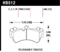 Picture of Hawk Performance HAWK Ceramic Brake Pad Sets Front - HB512Z.605