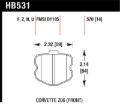 Picture of Hawk Performance HAWK HP+ Brake Pad Sets - HB531N.570
