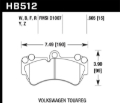 Picture of Hawk Performance HAWK Ceramic Brake Pad Sets Front - HB512Z.605