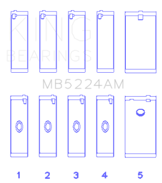 Picture of King Engine Bearings KING Main Bearings - MB5224AM