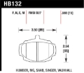 Picture of Hawk Performance HAWK Black Brake Pad Sets - HB132M.580