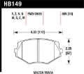 Picture of Hawk Performance HAWK Black Brake Pad Sets - HB149M.505