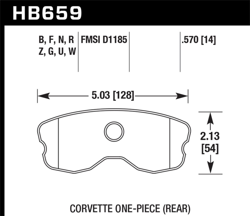 Picture of Hawk Performance HAWK DTC-30 Brake Pad Sets - HB659W.570