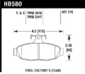 Picture of Hawk Performance HAWK DTC-60 Brake Pad Sets - HB580G.627