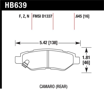 Picture of Hawk Performance HAWK DTC-60 Brake Pad Sets - HB639G.645