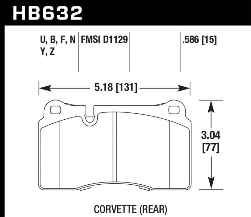 Picture of Hawk Performance HAWK LTS Brake Pads - HB632Y.586