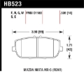 Picture of Hawk Performance HAWK Blue 9012 Brake Pad Sets - HB523E.539