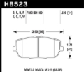 Picture of Hawk Performance HAWK Blue 9012 Brake Pad Sets - HB523E.539
