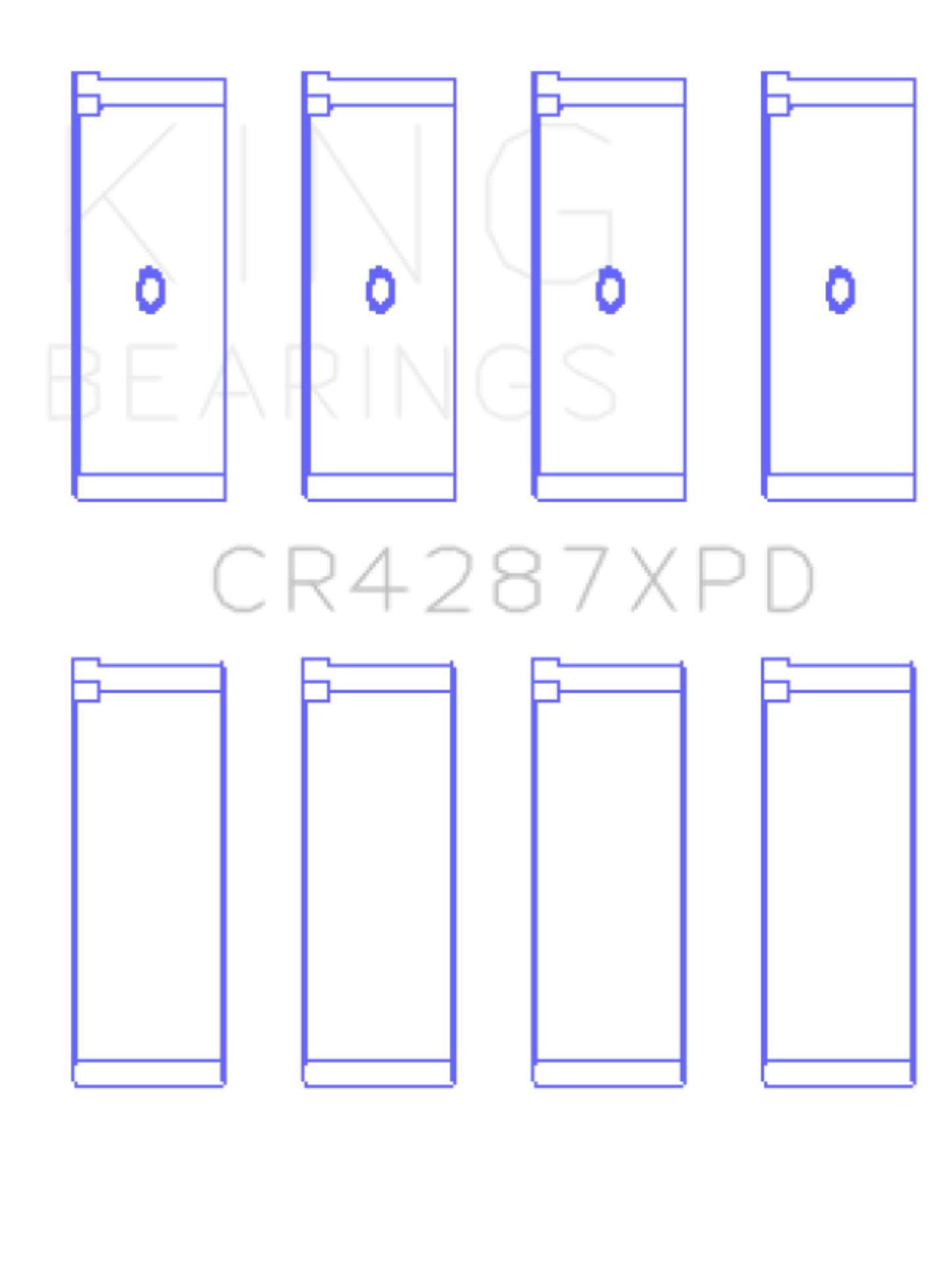 Picture of King Engine Bearings KING Performance Rod Bearings - CR4287XPD0.25