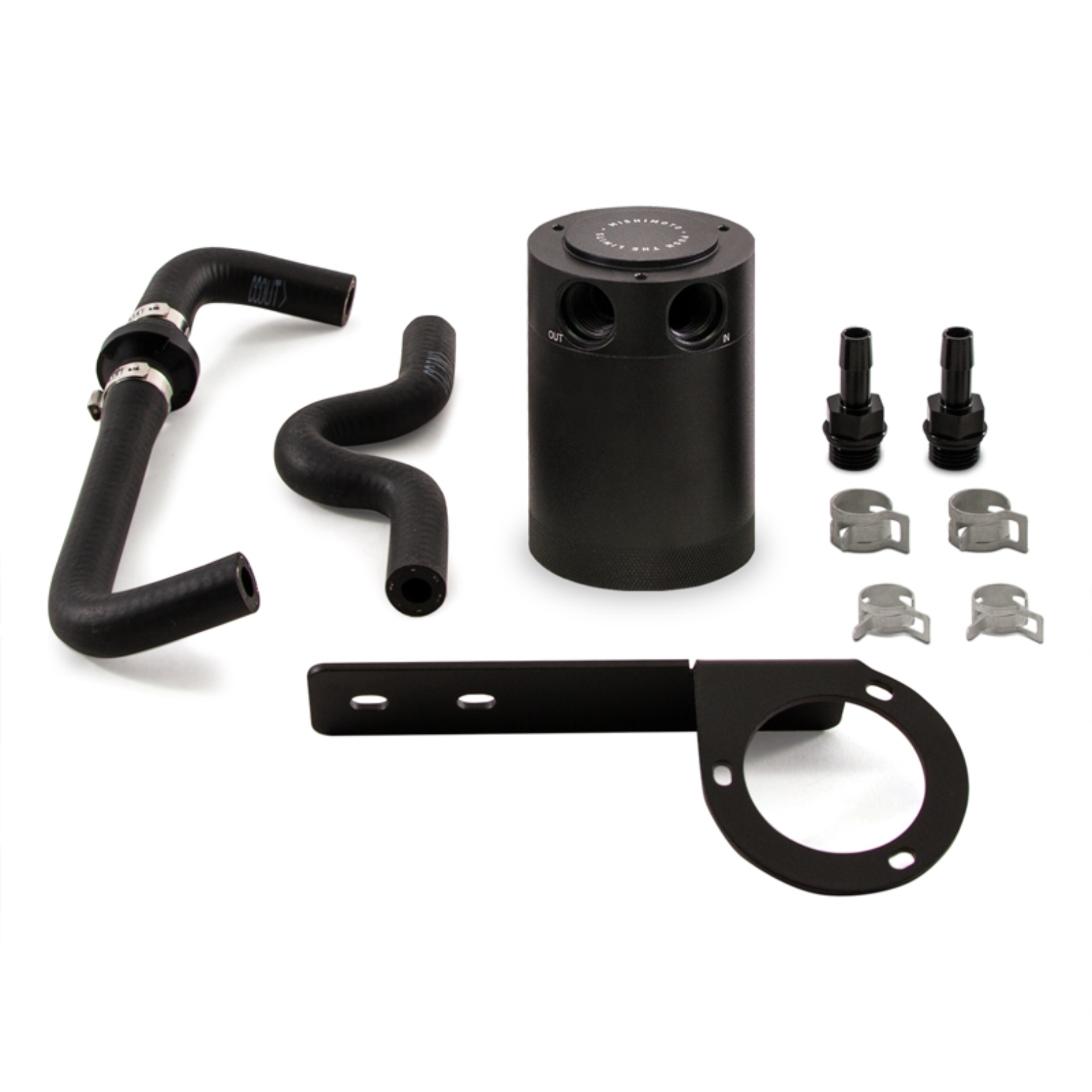 Picture of Mishimoto MM Baffled Oil Catch-Kit Oil Catch Cans - MMBCC-CTR-17PBEBK2
